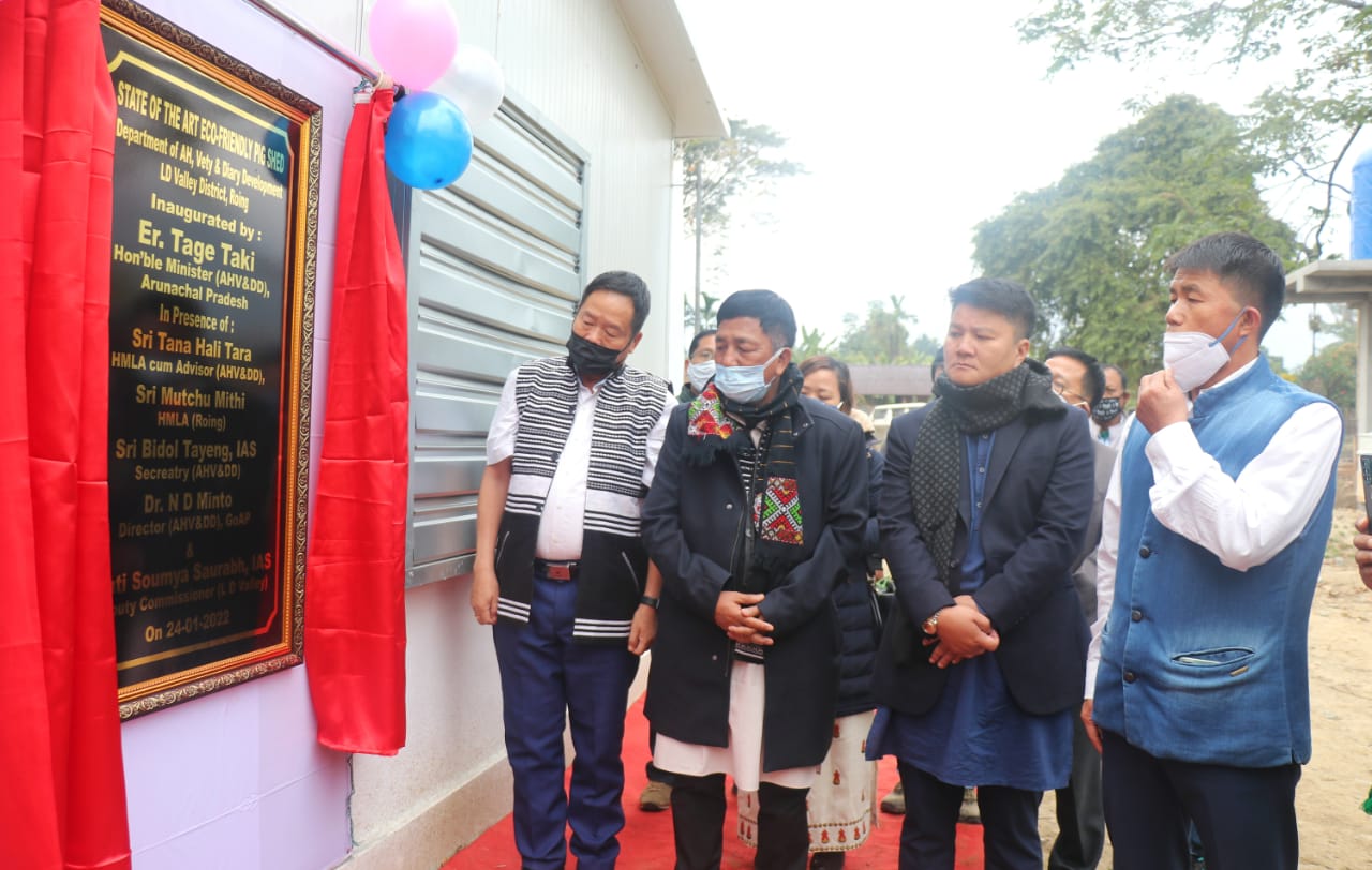 Taki dedicates district veterinary hospital, pig shed to people | Arunachal  Observer